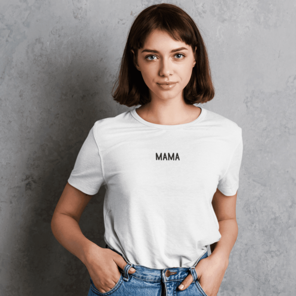 Moteriški marškinėliai „Mama 2" – Balta
