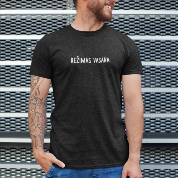 Vyriški marškinėliai „Režimas - vasara" – nuotrauka 1