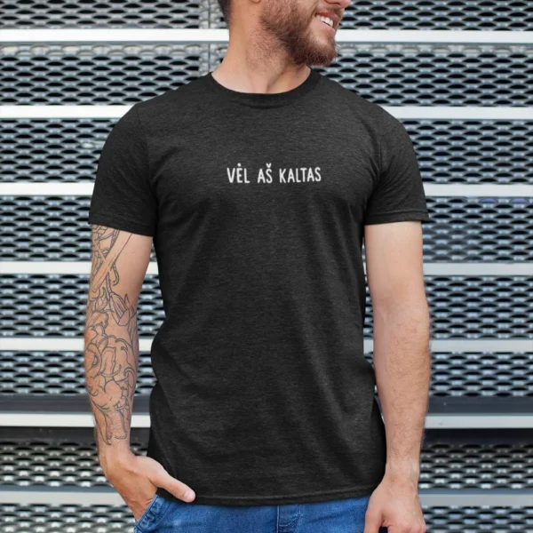 Vyriški marškinėliai „Vėl aš kaltas" – nuotrauka 1