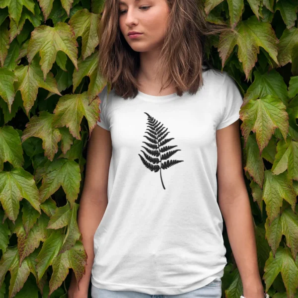 Moteriški marškinėliai „Papartis 2" – Balta