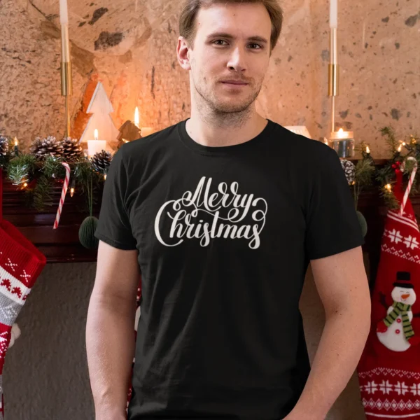Vyriški marškinėliai "Merry Christmas" – nuotrauka 1