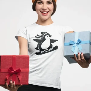 Pingvinas su snieglente